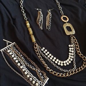 Chicos mixed metal jewelry ensemble